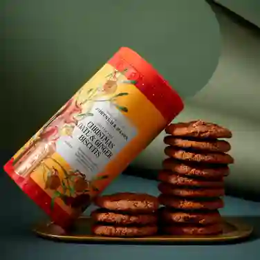 Piccadilly Christmas Date & Ginger Gluten-Free & Vegan Biscuits