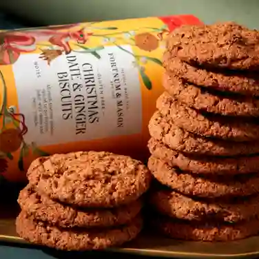 Piccadilly Christmas Date & Ginger Gluten-Free & Vegan Biscuits