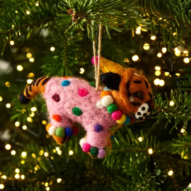 Fiesta Tiger Felt Decoration