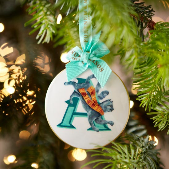 Fortnum's Animal Enamel Alphabet Decoration, A product image