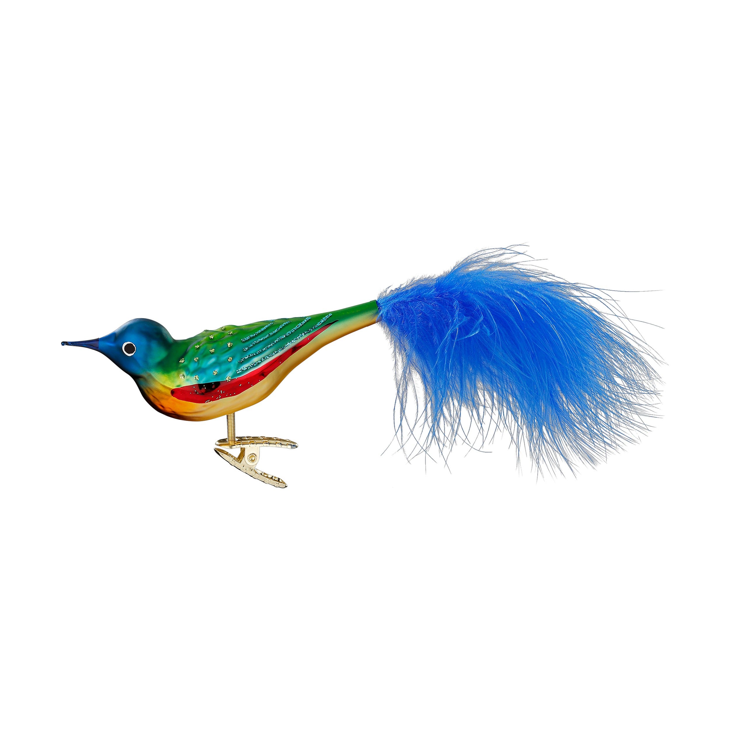 Paradise Flycatcher Green and Blue Feathered Bird product image