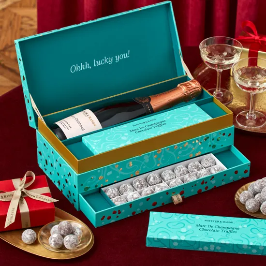 The Personalised Champagne & Truffles Gift Box product image