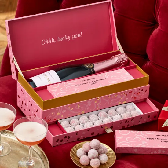 The Rosé Champagne & Truffles Gift Box product image