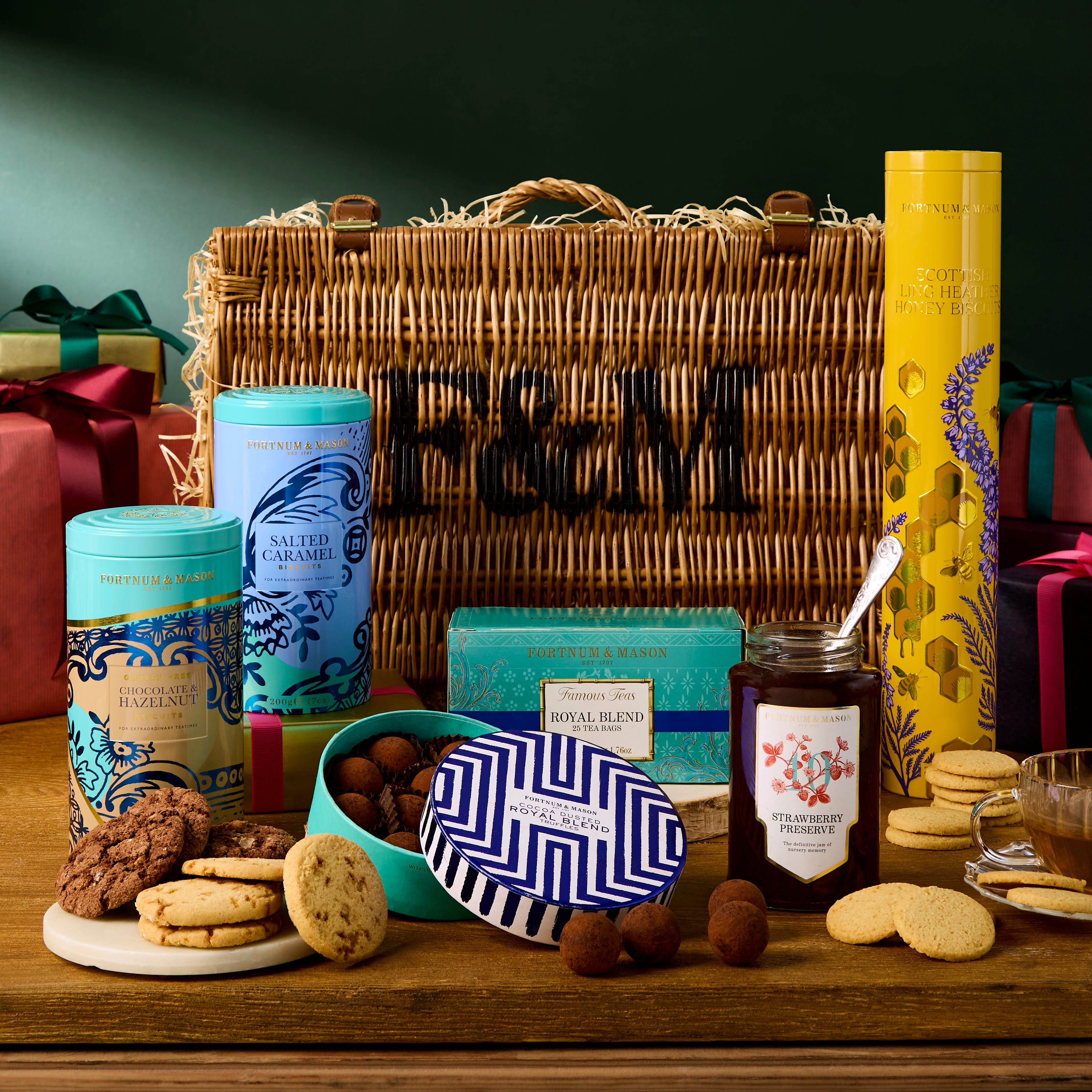 The Thank You Hamper, Biscuits, Chocolates, Teas, Truffles, Fortnum & Mason
