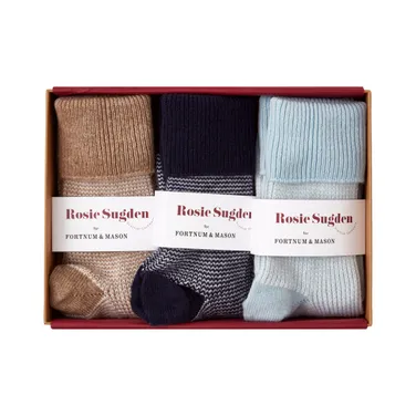 Fortnum's x Rosie Sugden Soft Stripe Sock Box