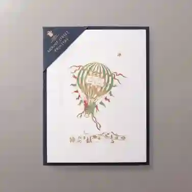 Mount Street Printers Hot Air Balloon Cards, Box of 8