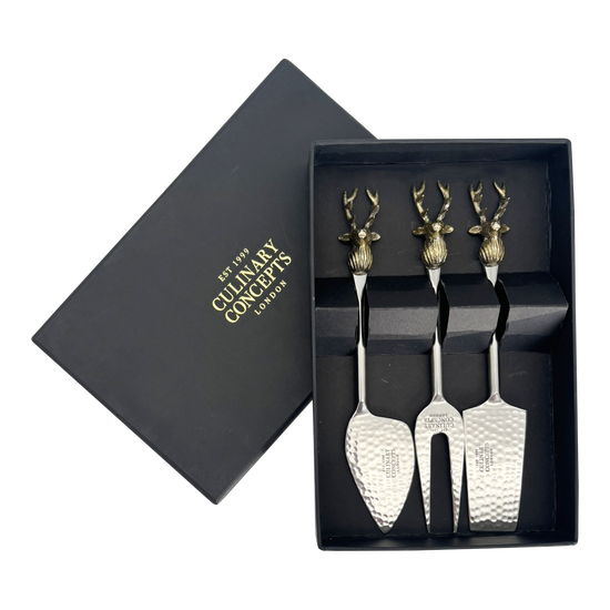 Culinary Concepts Champagne Stag Three Piece Cheese Serving Set product image