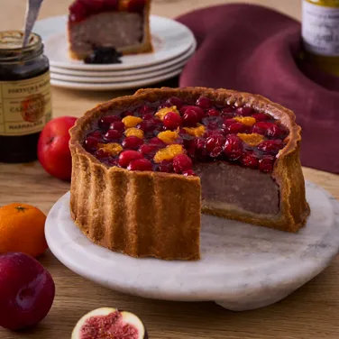 Mulled Cranberry & Mandarin Topped Pork Pie, 1.2kg