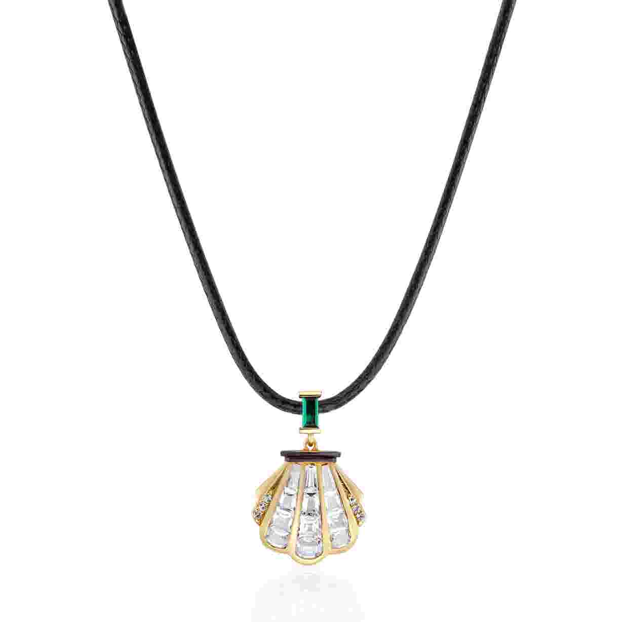 Laura Vann Cleo Black and Gold Necklace