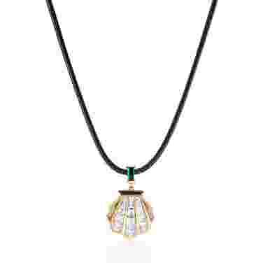 Laura Vann Cleo Black and Gold Necklace