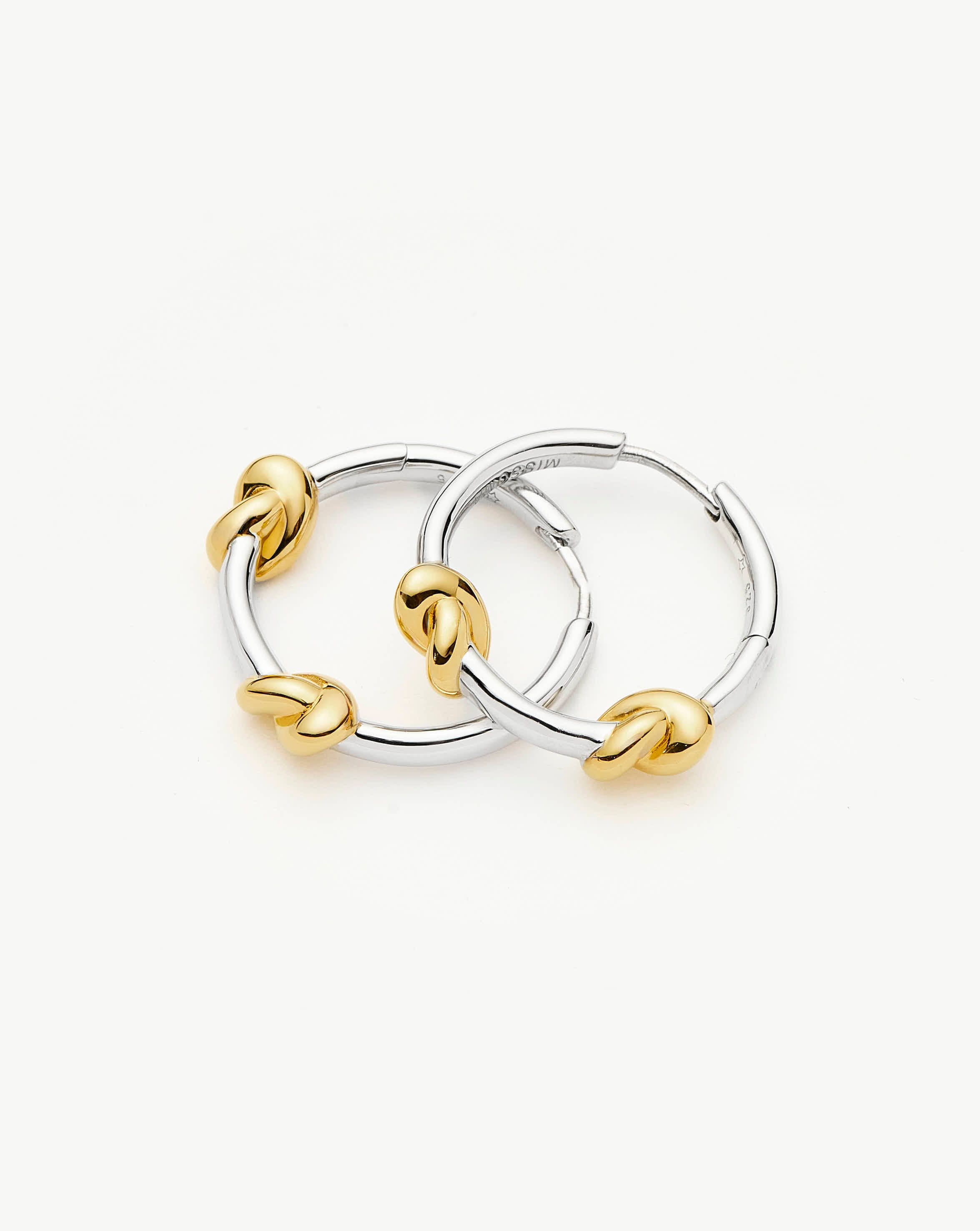 Missoma Lucy Williams Knot Small Hoop Earrings product image