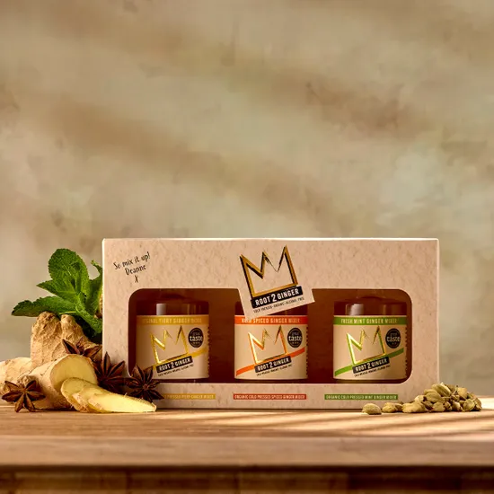 Root2Ginger Ginger Concentrate Gift Set, 3 x 5cl product image