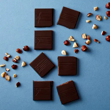 Dark Chocolate Hazelnut Praline Filled Bar, 80g