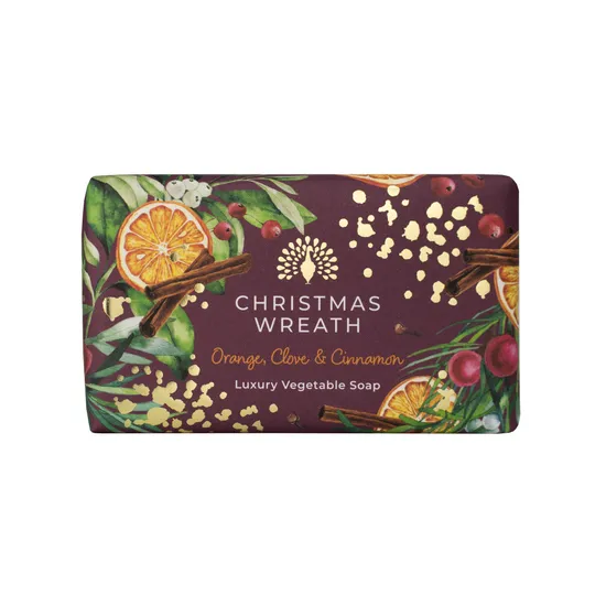 The English Soap Company Christmas Wreath Soap, 190g product image