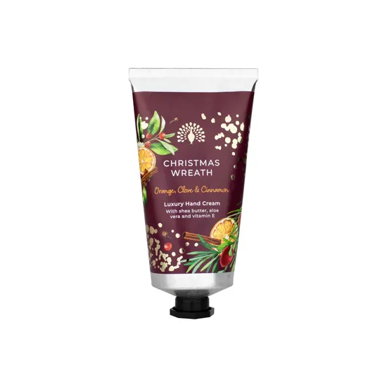The English Soap Company Christmas Wreath Hand Cream, 75ml product image
