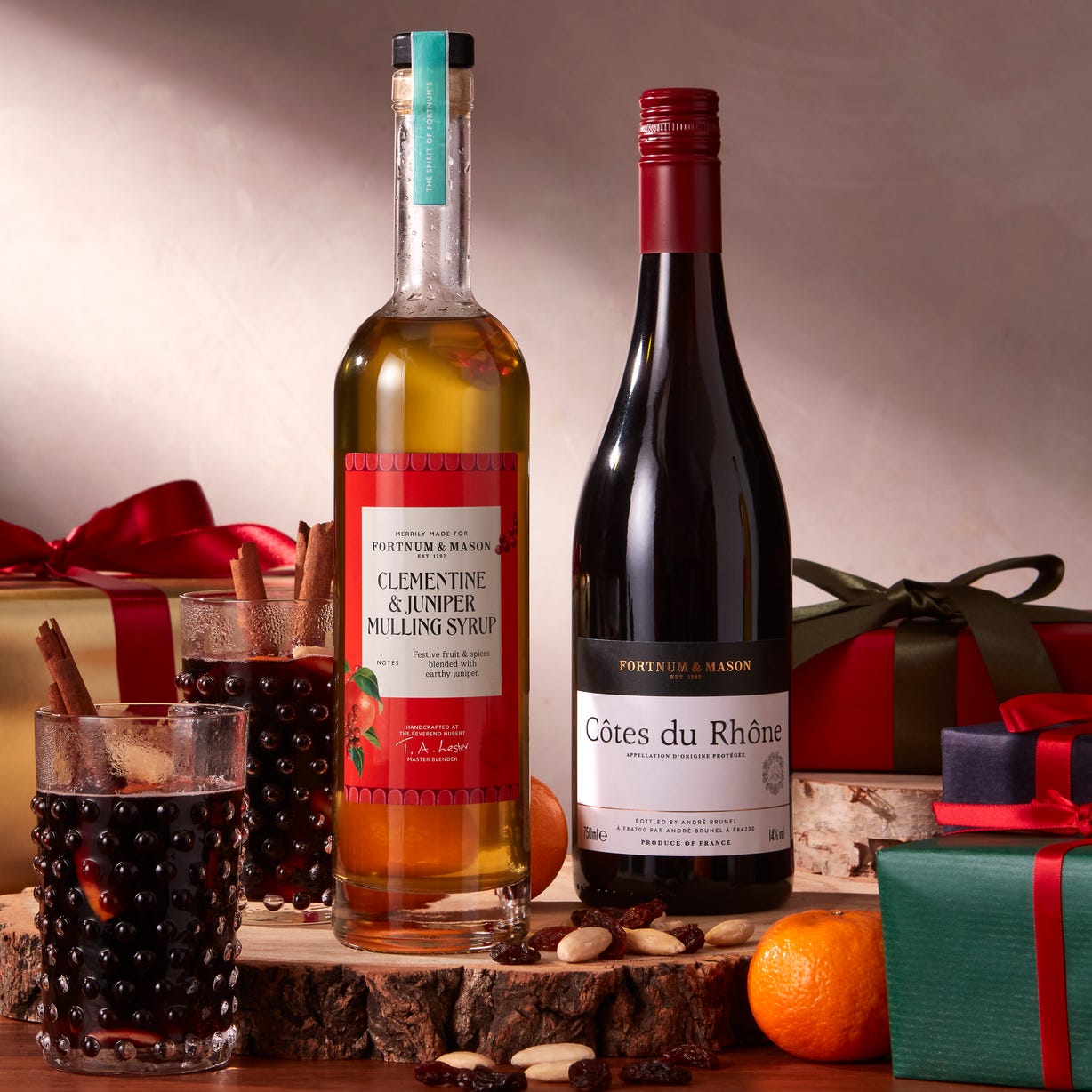 Clementine & Juniper Mulling Syrup & Côtes du Rhône Set