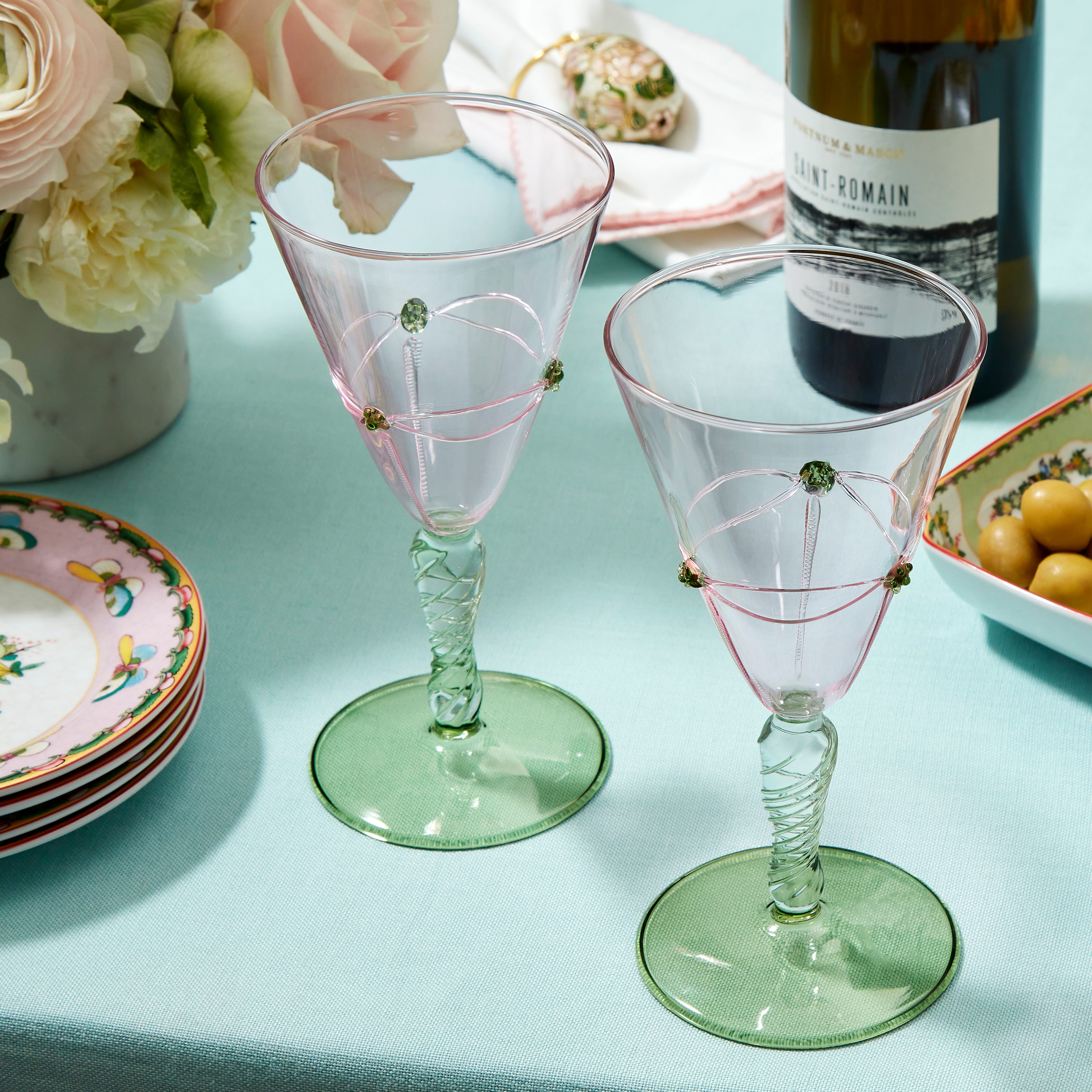 Williams Sonoma Famille Rose Pink Goblet, Set of 2 product image