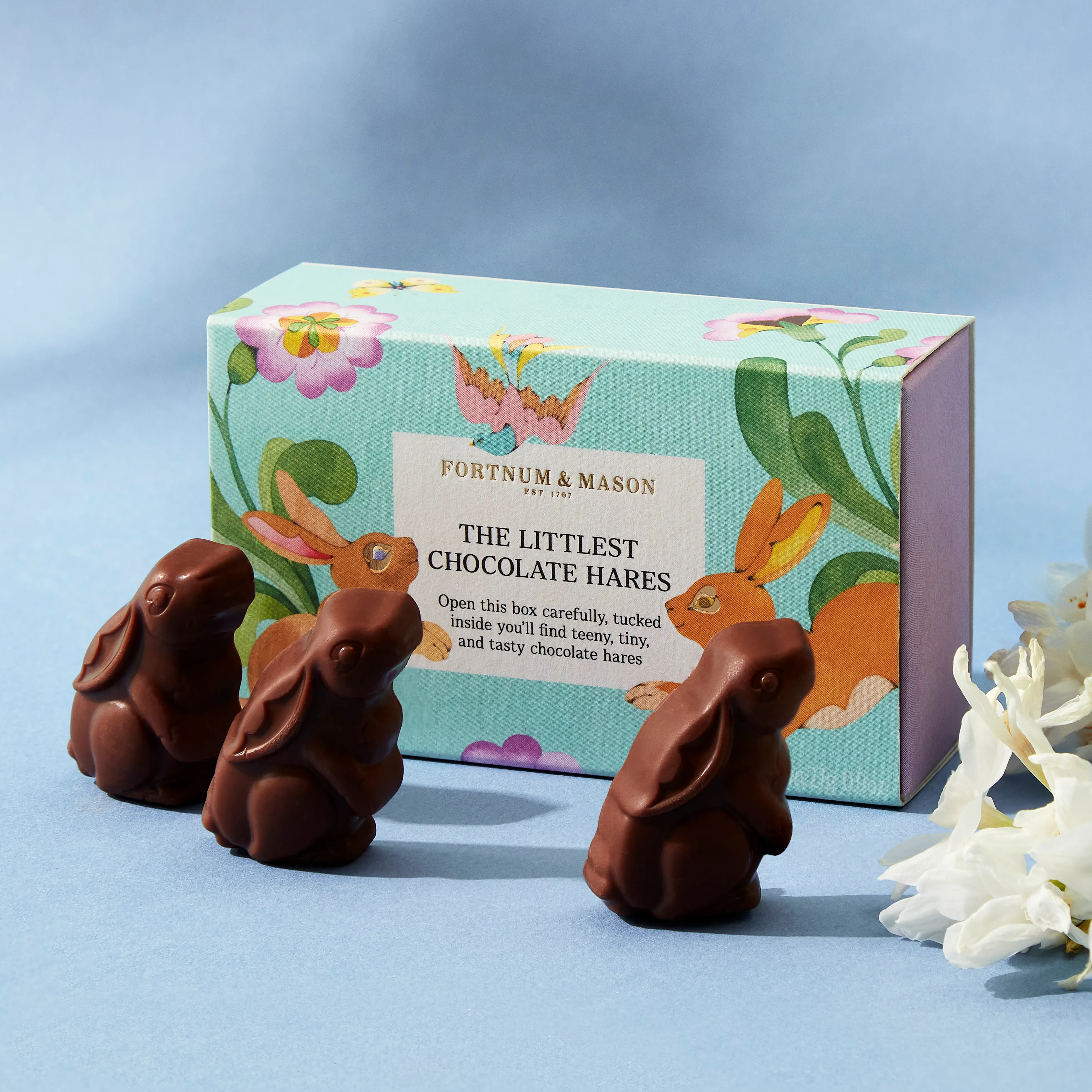 The Littlest Milk Chocolate Hares Matchbox, 27g product image