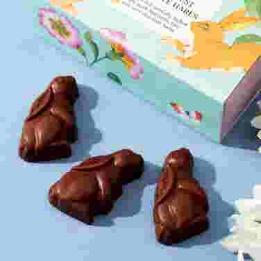 The Littlest Milk Chocolate Hares Matchbox, 27g