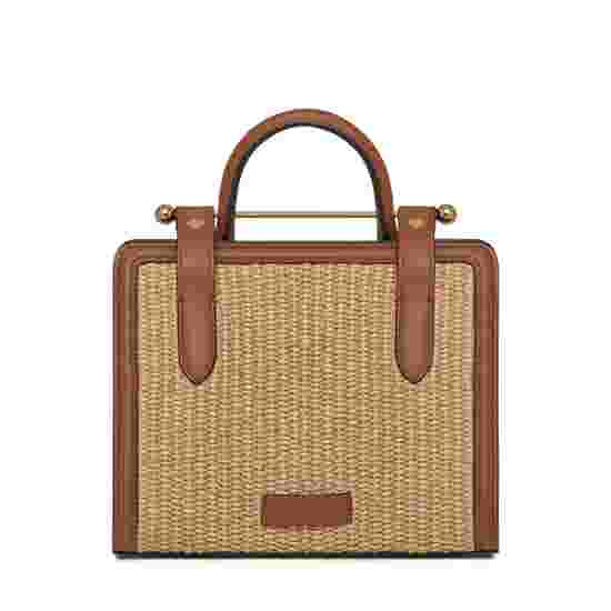 Strathberry Mini Tote Woven Raffia in Chestnut/Natural product image