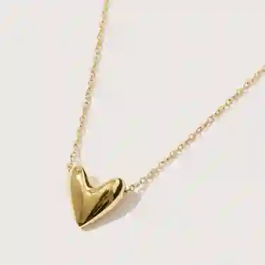 Otiumberg Roscida Heart Pendant, Gold