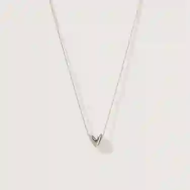 O Roscida Heart Pendant Silver