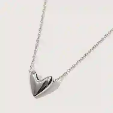 O Roscida Heart Pendant Silver
