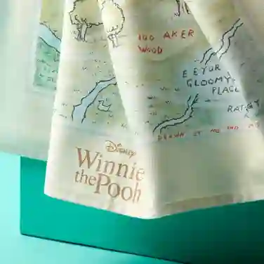 Disney Winnie the Pooh 100 Aker Wood Tea Towel