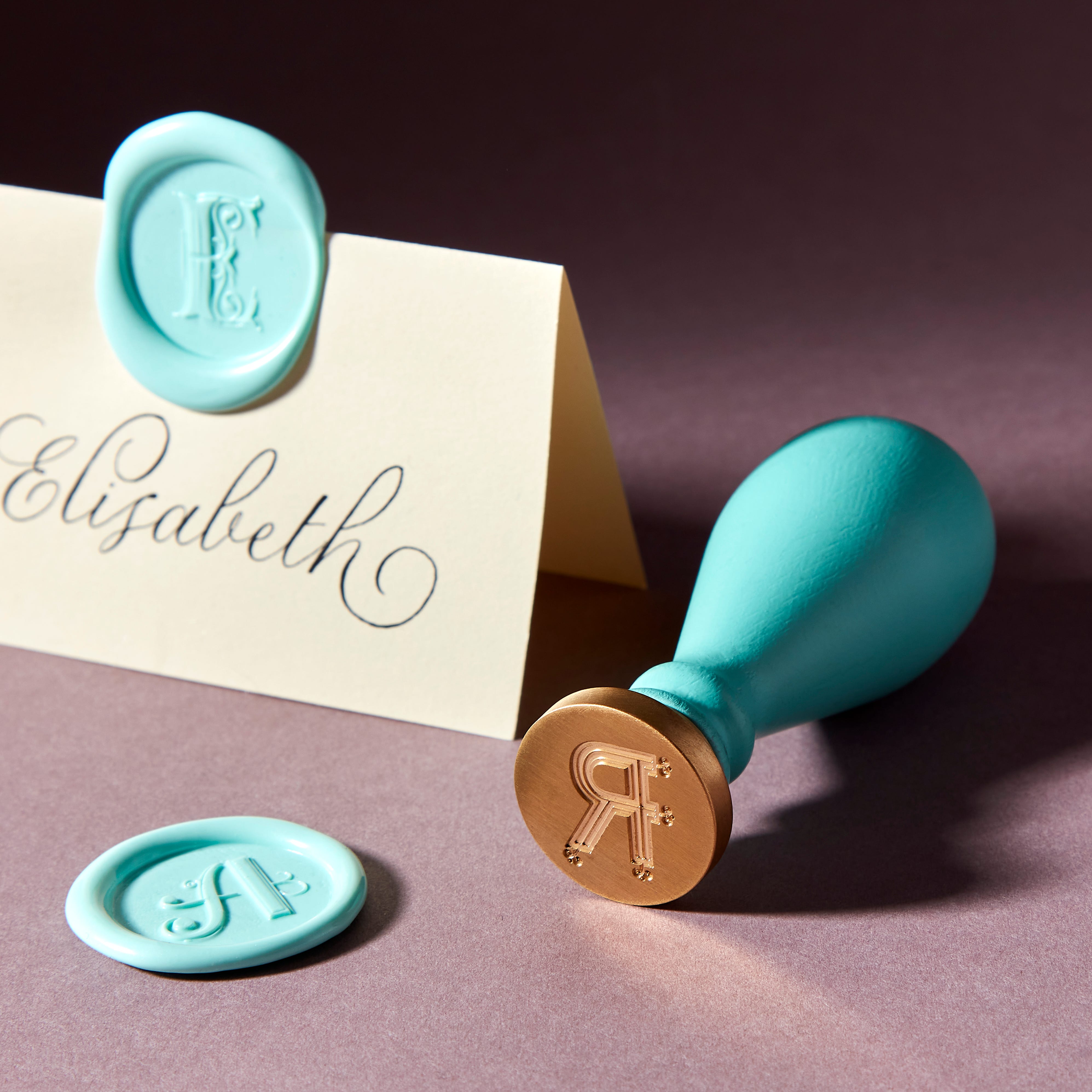R Brass Wax Seal Stamp product image