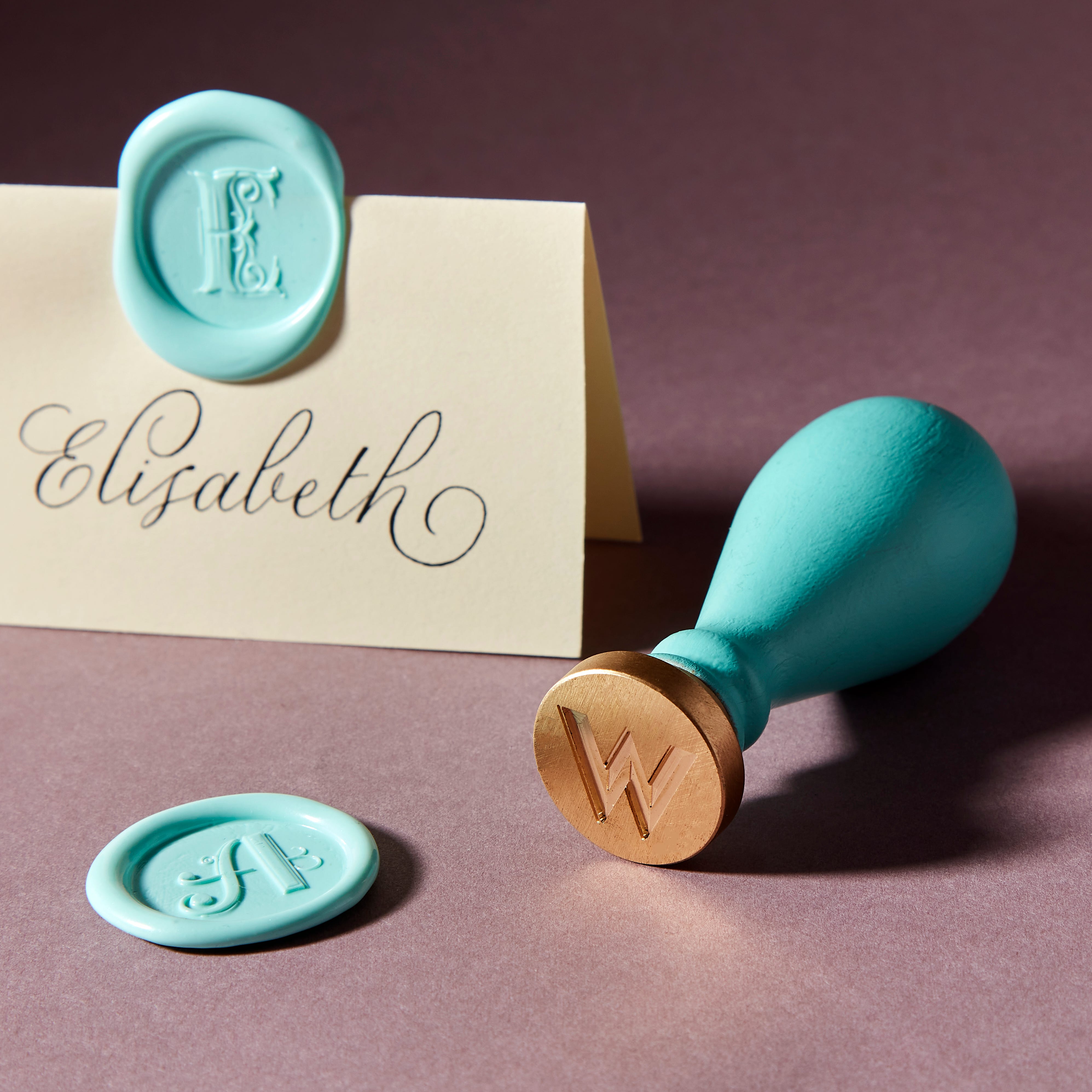 W Brass Wax Seal Stamp product image