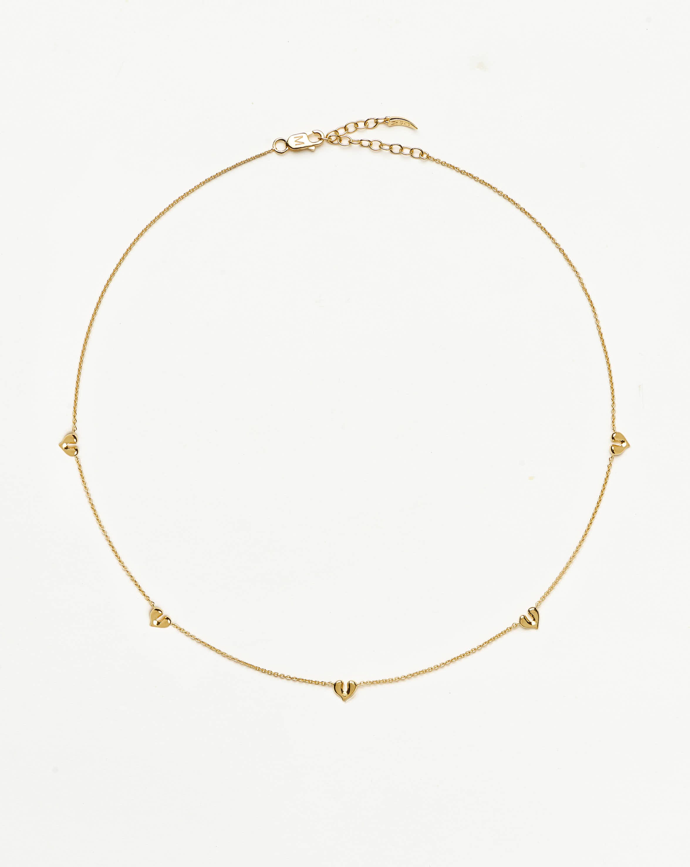 Missoma Molten Heart Mini Charm Choker, Gold product image