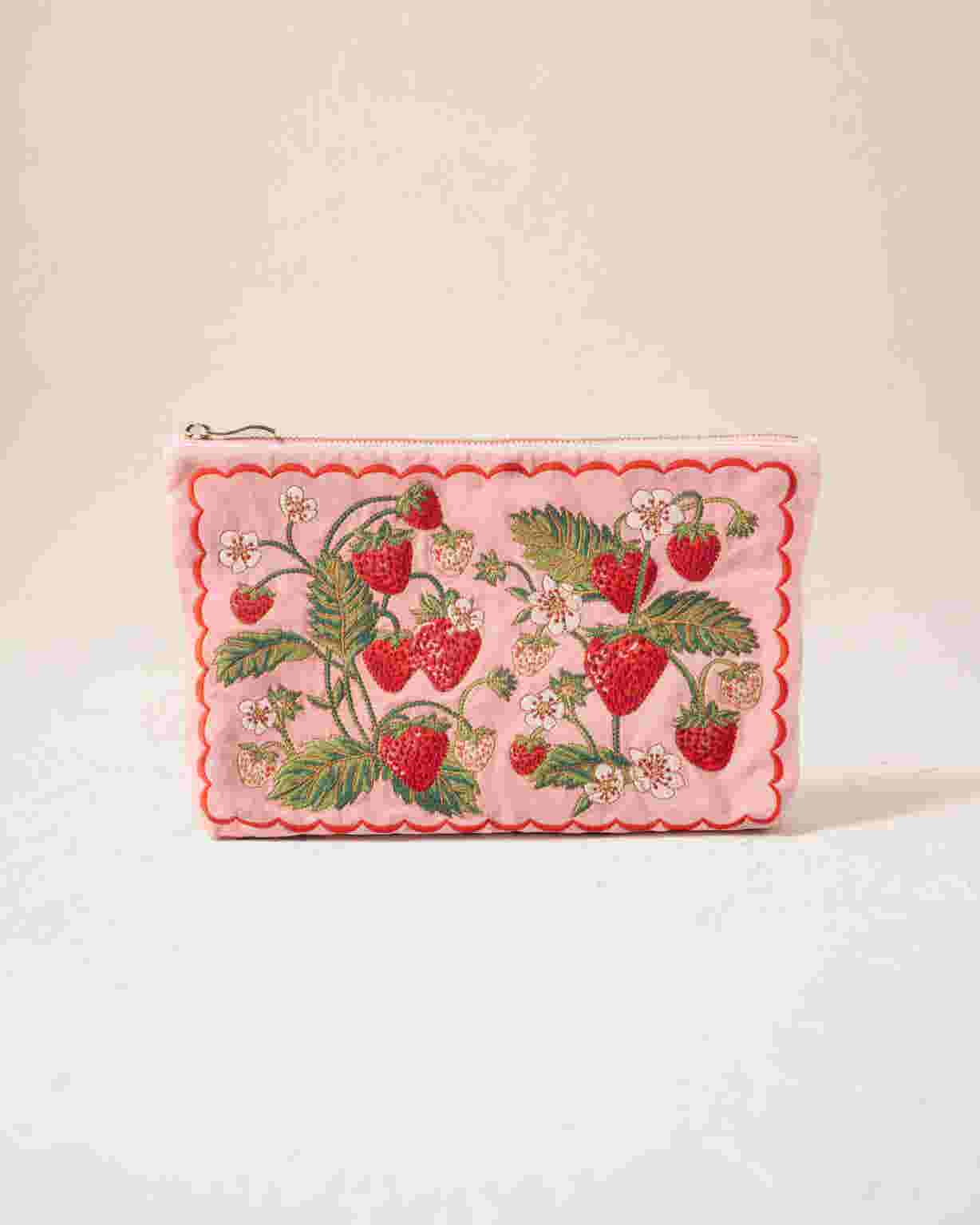 Elizabeth Scarlett Strawberries Everyday Pouch
