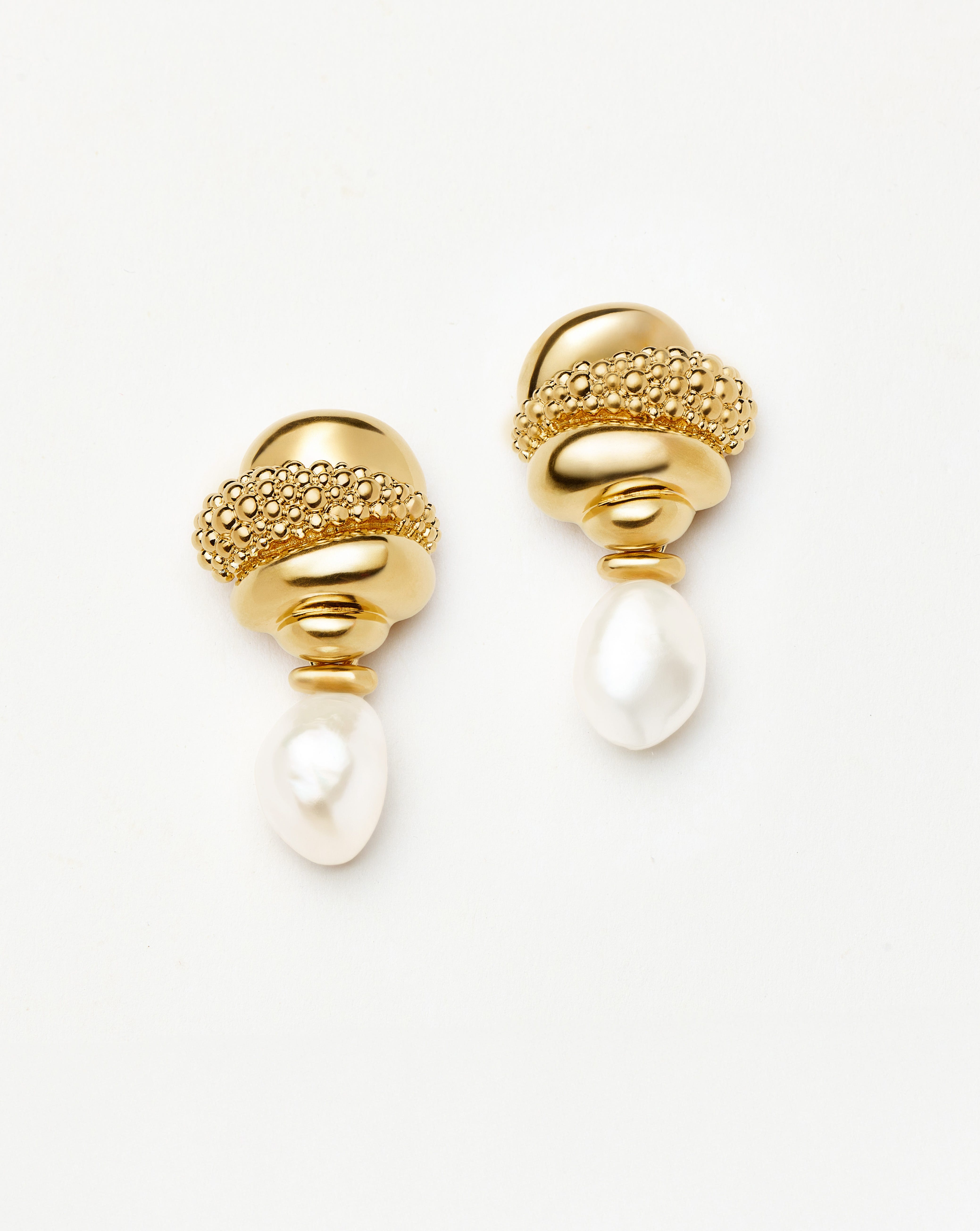 Missoma Pearl Baya Detachable Drop Earrings, Gold product image
