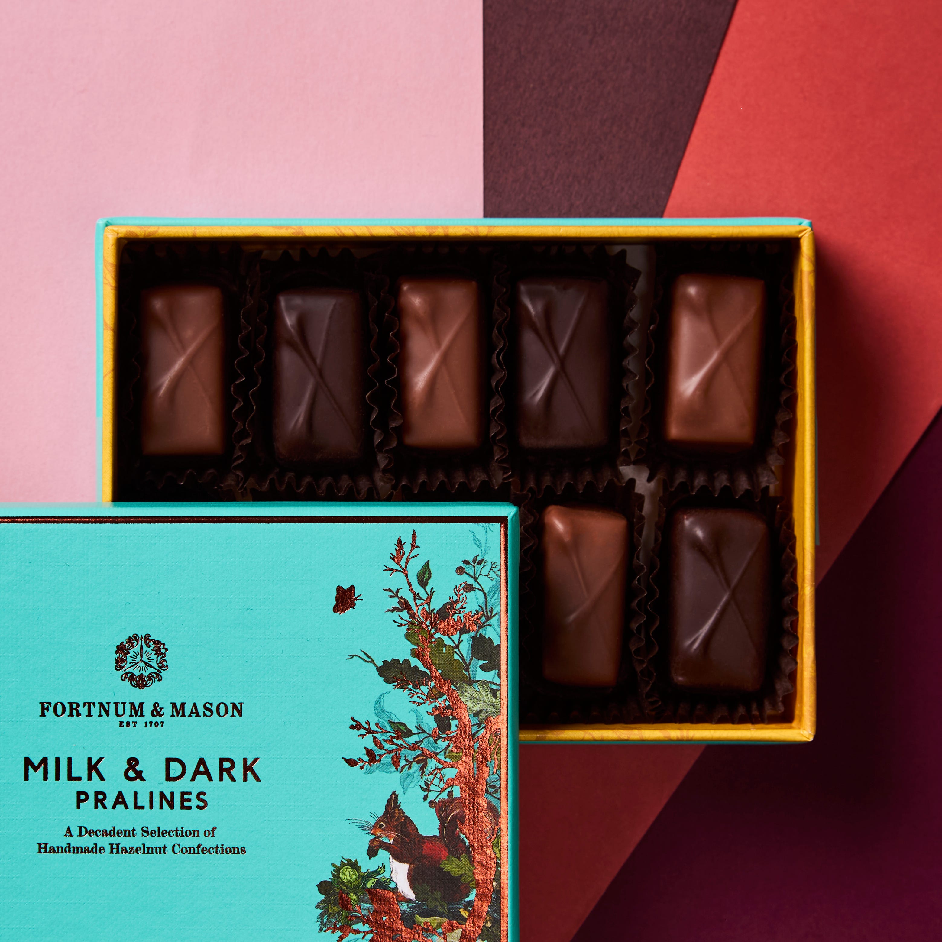 Milk & Dark Chocolate Pralines, 105g product image