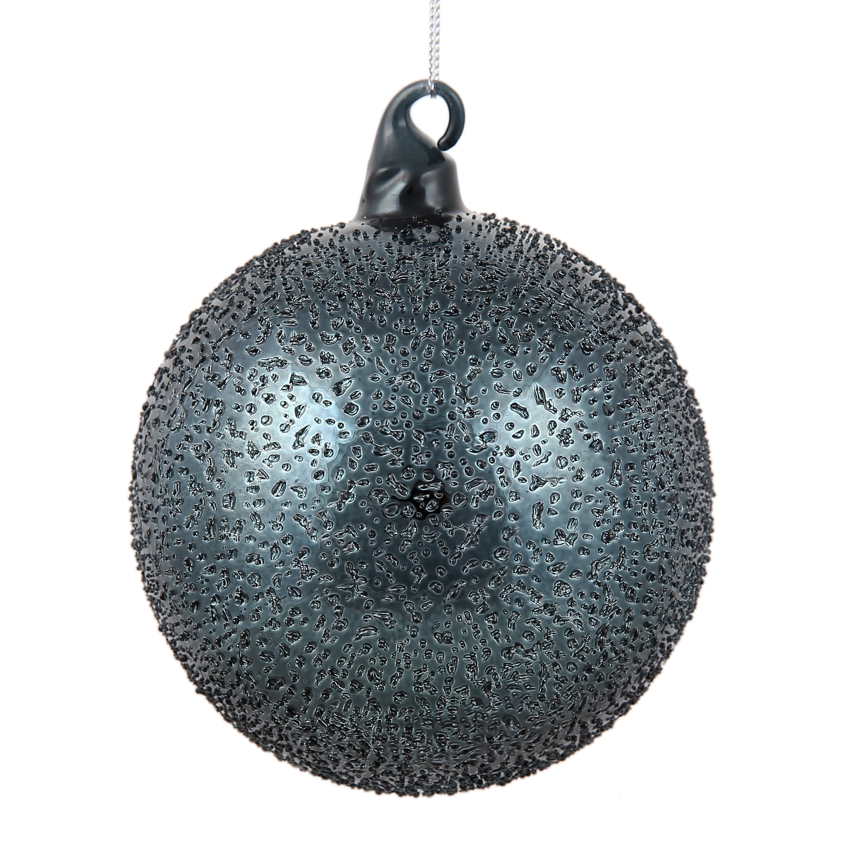 Dark Blue Glass Bauble, 12cm product image