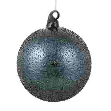 Dark Blue Glass Bauble, 12cm