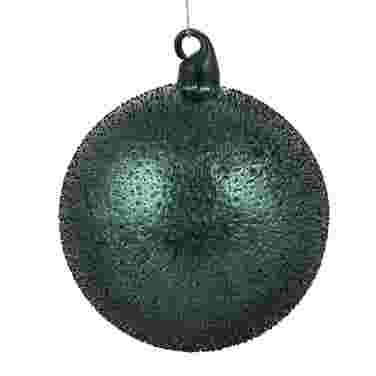 Dark Green Glass Bauble, 12cm