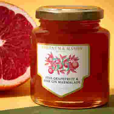 Pink Grapefruit & Fortnum’s Pink Amalthea Gin Marmalade, 200g