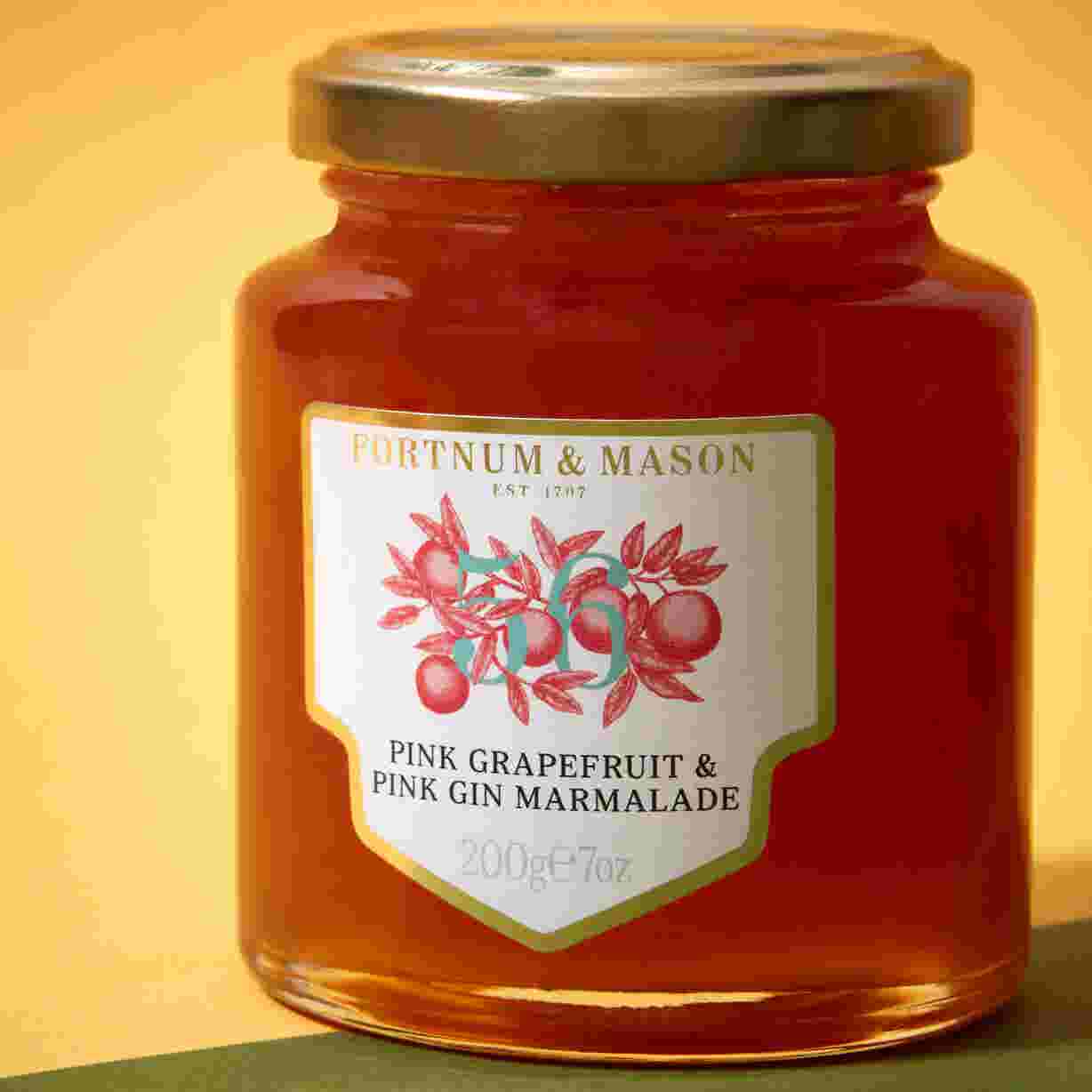 Pink Grapefruit & Fortnum’s Pink Amalthea Gin Marmalade, 200g