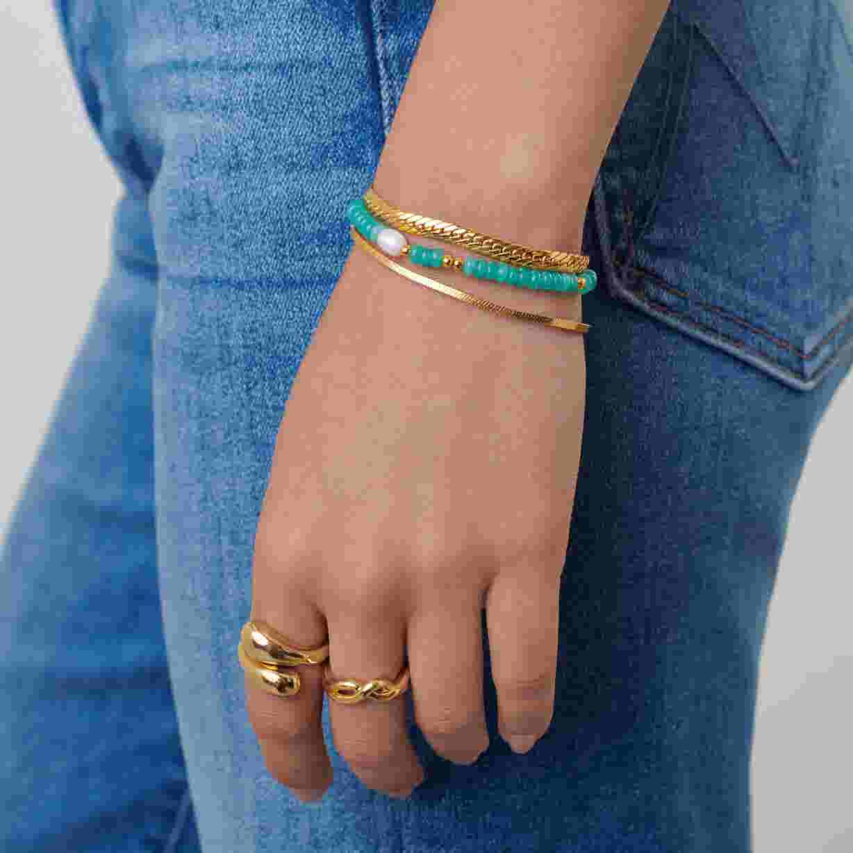 Missoma Exclusive Good Vibes Satellite Pearl Beaded Bracelet