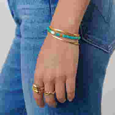 Missoma Exclusive Good Vibes Satellite Pearl Beaded Bracelet