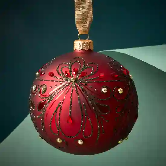 Red Swirl Decoration,10cm product image