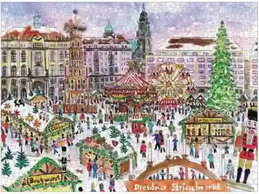 A&C Michael Storrings Christmas Market 1000pc Puzzle