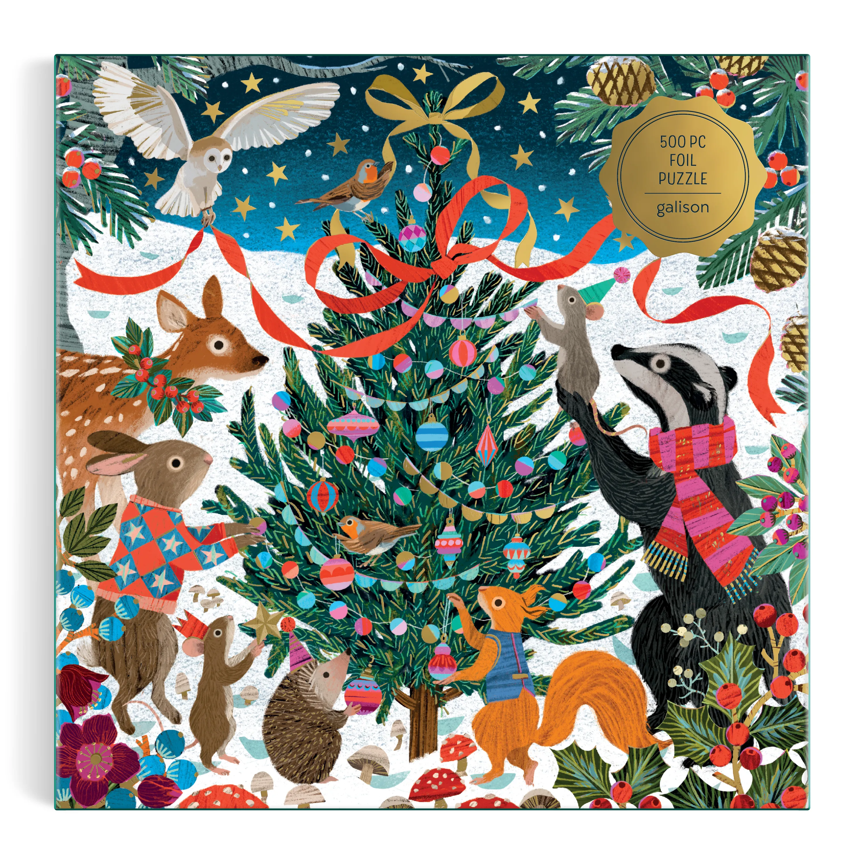 A&C Victoria Ball Woodland Merrymakers 500pc Foil Puzzle product image
