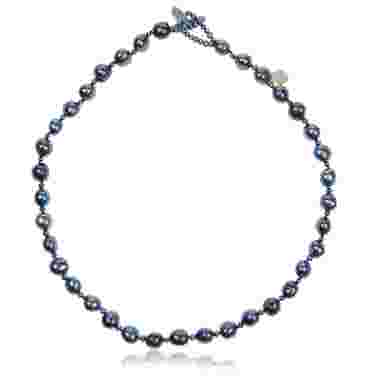 Coleman Douglas Black Seed & Freshwater Pearl Necklace