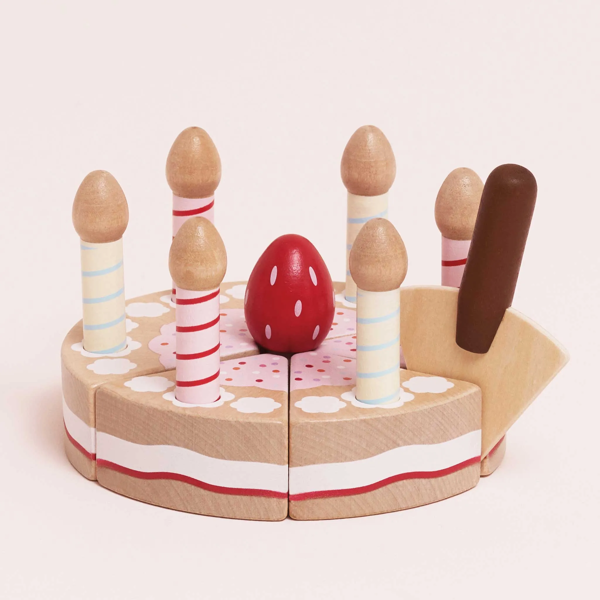 Le Toy Van Sliceable Wooden Birthday Cake and Candles product image