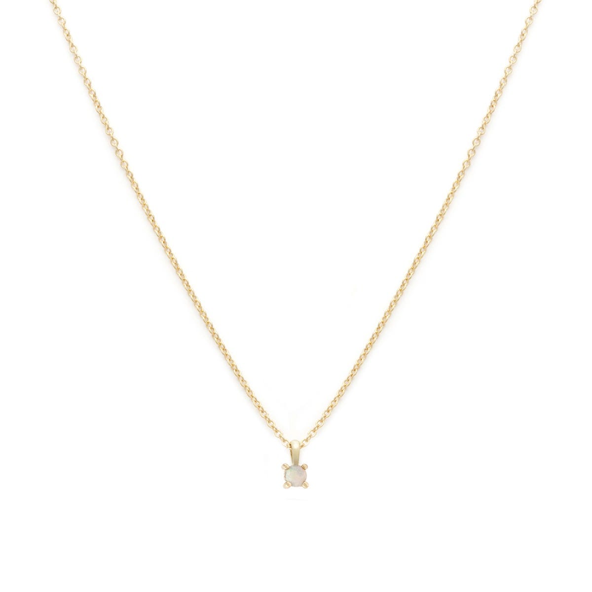 Leah Alexandra Opal Birthstone Necklace October