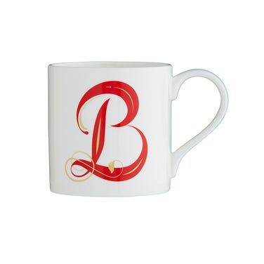 Fortnum's Red Alphabet B Mug