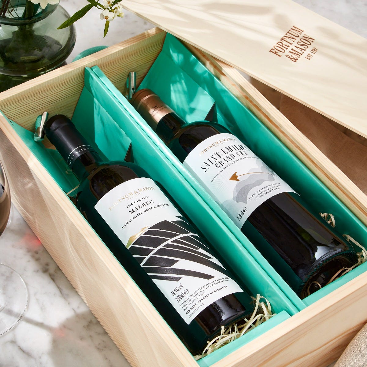 Box of 2025 malbec wine