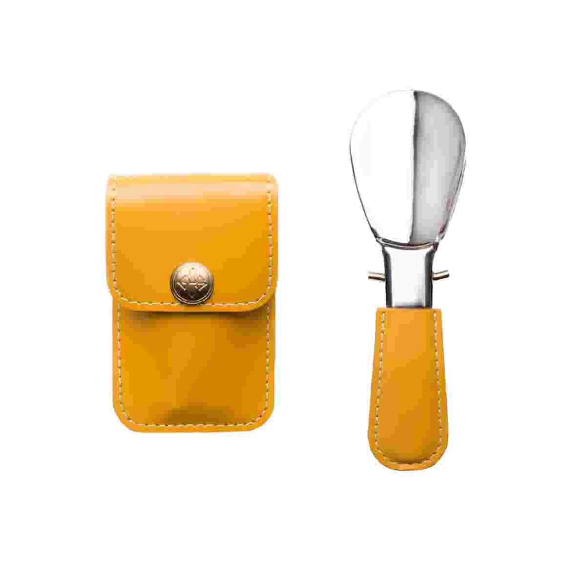 Ettinger Travel Shoehorn in Leather Pouch, Tan